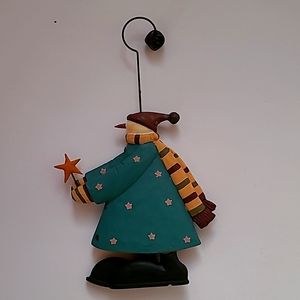 COLLECTIBLE WILLIRAYE CHRISTMAS ORNAMENT SNOWMAN